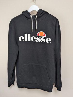 Ellesse Hoodie schwarz Logo Gr. S Herren Pullover