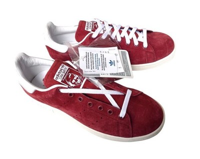 Deadstock 2014 Adidas Stan Smith Suede Leather Red White without box Men Us8