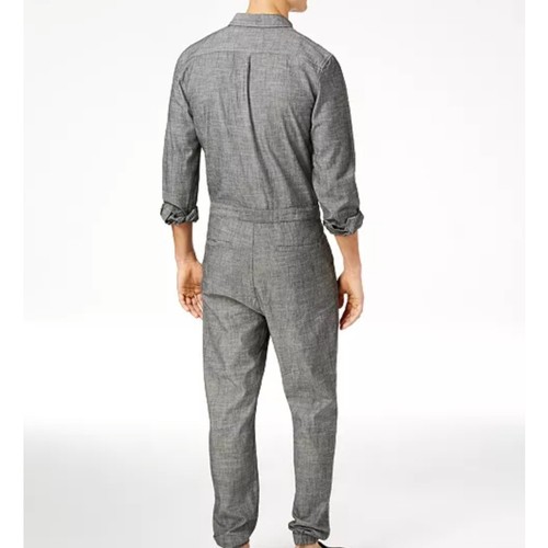 American Rag Utility Union Suit Jumpsuit size XXL Gray Chambray work cotton, New - Bild 11 von 12