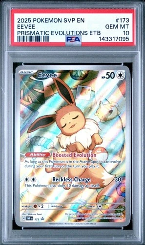 EEVEE 2025 POKEMON BLACK STAR PROMO PRISMATIC EVOLUTIONS #173 PSA 10 GEM 💎 💎