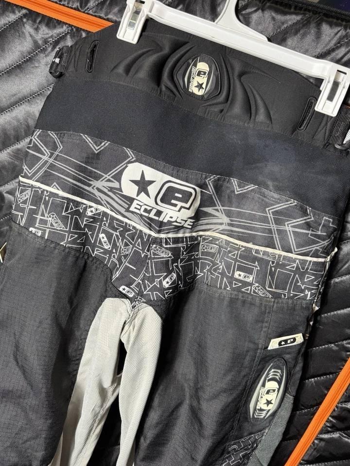 PANTALONES DE PAINTBALL PLANET ECLIPSE DISTORSIÓN - NEGROS - TALLA GRANDE - 2009 OG VINTAGE Foto 4 de 4