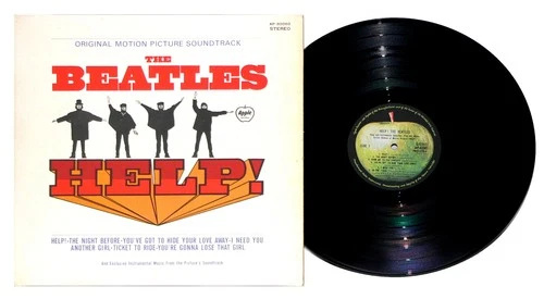 THE BEATLES – Help! LP Rare Japan Gatefold 1970 Vinyl Apple With Insert  !