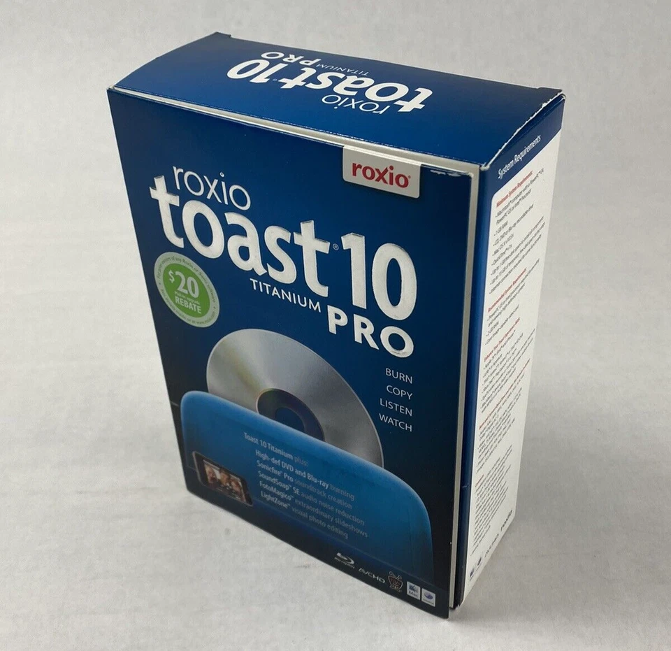 Open Box Roxio Toast 10 Titanium Pro For Mac - Image 2 of 4