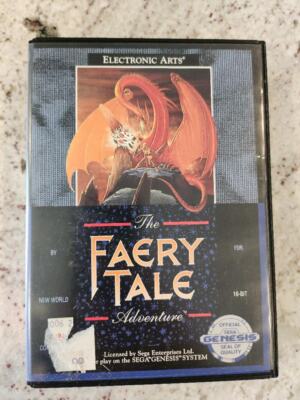 The Faery Tale Adventure Sega Genesis Cart. and Box Only
