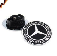 F&uuml;r Mercedes W205 W212 W213 W238 E-Klasse Motorhaube Ersatz Stern Emblem schwarz