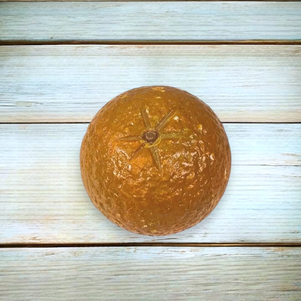 Винтажный реалистичный пищевой декор камень фрукты апельсин мандарин алебастр - Изображение 4 из 4