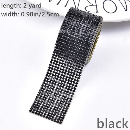 2 Yard Self-adhesive Strap Rhinestone Diamante Trim Sparkly DIY Material Costume - Picture 19 of 21
