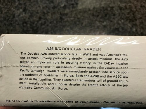 ✰ MPC A-26 B/C (B-26) Invader PROFILE SERIES WWII & Korean War MiS - Picture 3 of 4