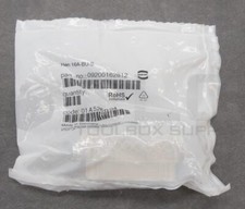 SEALED NEW HARTING 09200162812 HEAVY DUTY CONNECTOR INSERT HAN 16A-BU-S