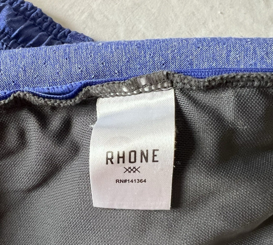 Rhone Guru Mens Medium Solid Blue Drawstring 7" U… - image 3