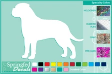 BULL MASTIFF Silhouette cut vinyl decal #1 car truck window Dog Sticker