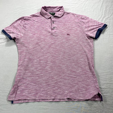 Rodd Gunn Polo Shirt Adult Large Pink Sports Fit Golf Casual Preppy Mens