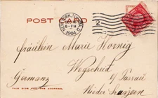 New York New York Sta. D 1904 machine  1874-1947  2c Washington Shield PPC to Ge