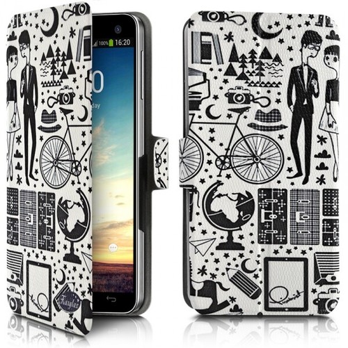 Etui S-View Universel S Couleur Violet pour Yezz Andy 4EL2 LTE