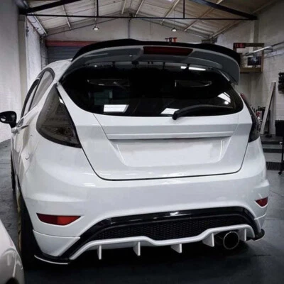AUTOPARADISE2019 For Ford Fiesta Mk7 Mk7.5 ST Zetec S 2008-2017 Rear Spoiler Lip Wing Gloss Black