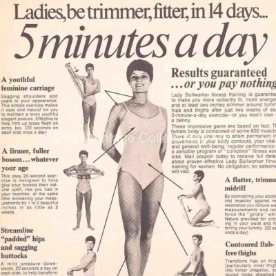 1979 Lady Bullworker Fitness Exercise Workout Program photo art decor print  ad
