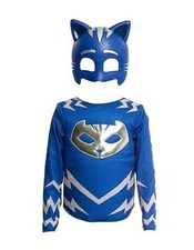 PJ Masks Turbo Blast Catboy Dress Up Set NIB Mask and Shirt Costume Blue 4-6x
