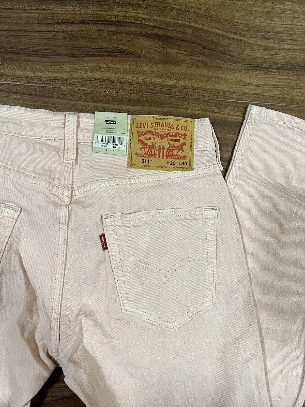 Levis 511 Slim Eco Ease Jeans, Mens 29x30 -Light Pink 195901306105 | eBay