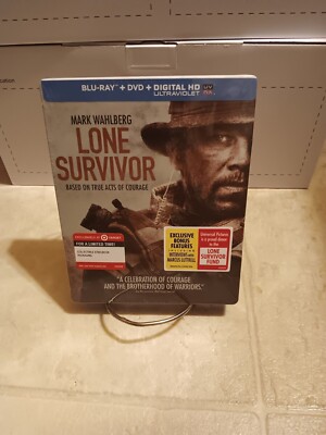 NEW Lone Survivor SteelBook (2013) Blu-ray DVD Digital Target Exclusive No Dents