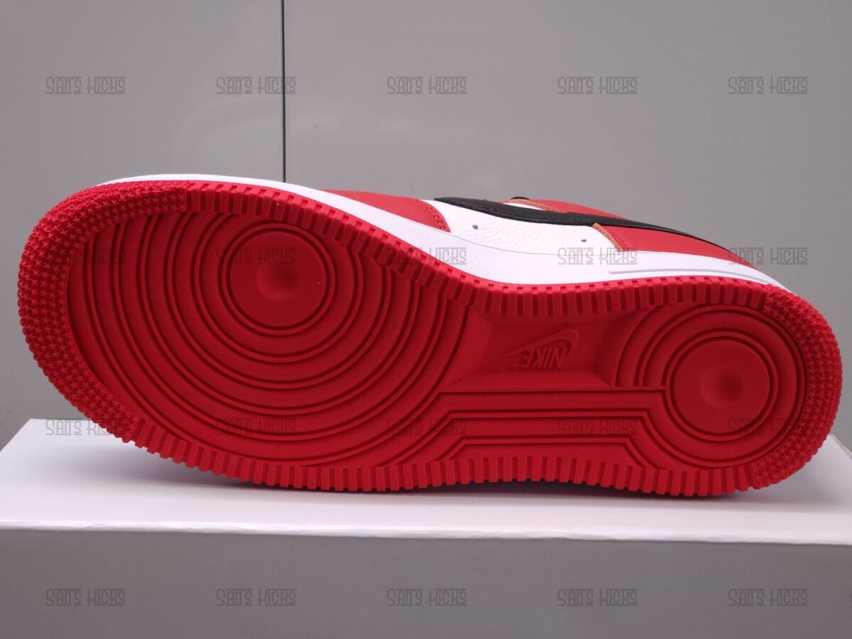 Men's Nike Air Force 1 Low 'Chicago' ID Red Black White All Men's Nike Air Force 1 Low 'Chicago' ID Red Black White All