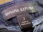 BANANA REPUBLIC Dark Blue "SKINNY CHINO" Casual Pant Sz 2 (28.5 In Inseam) — photo 7
