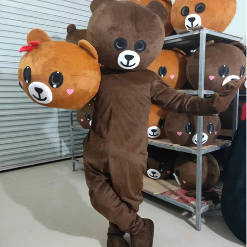 Teddy Bear Mascot Costume Role-playing Halloween Party Set for Adults - Bild 10 von 16