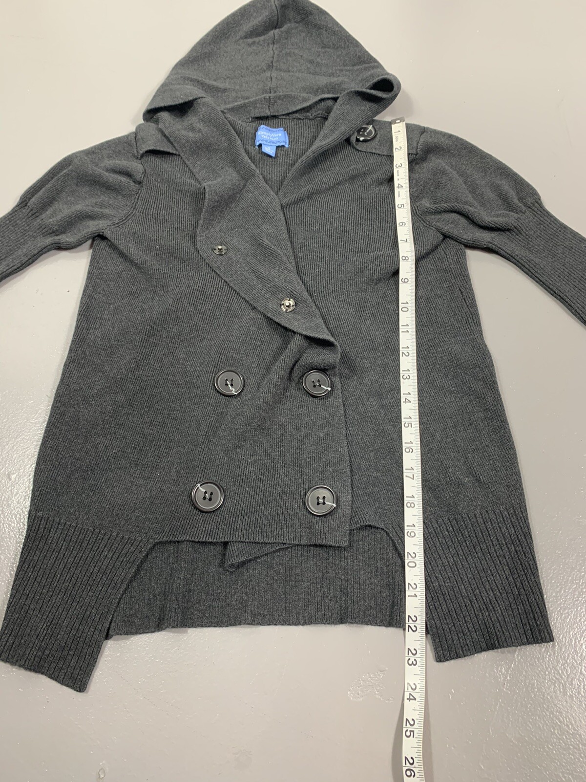 Simply Vera Wang Button Front Adjustable Hooded H… - image 8