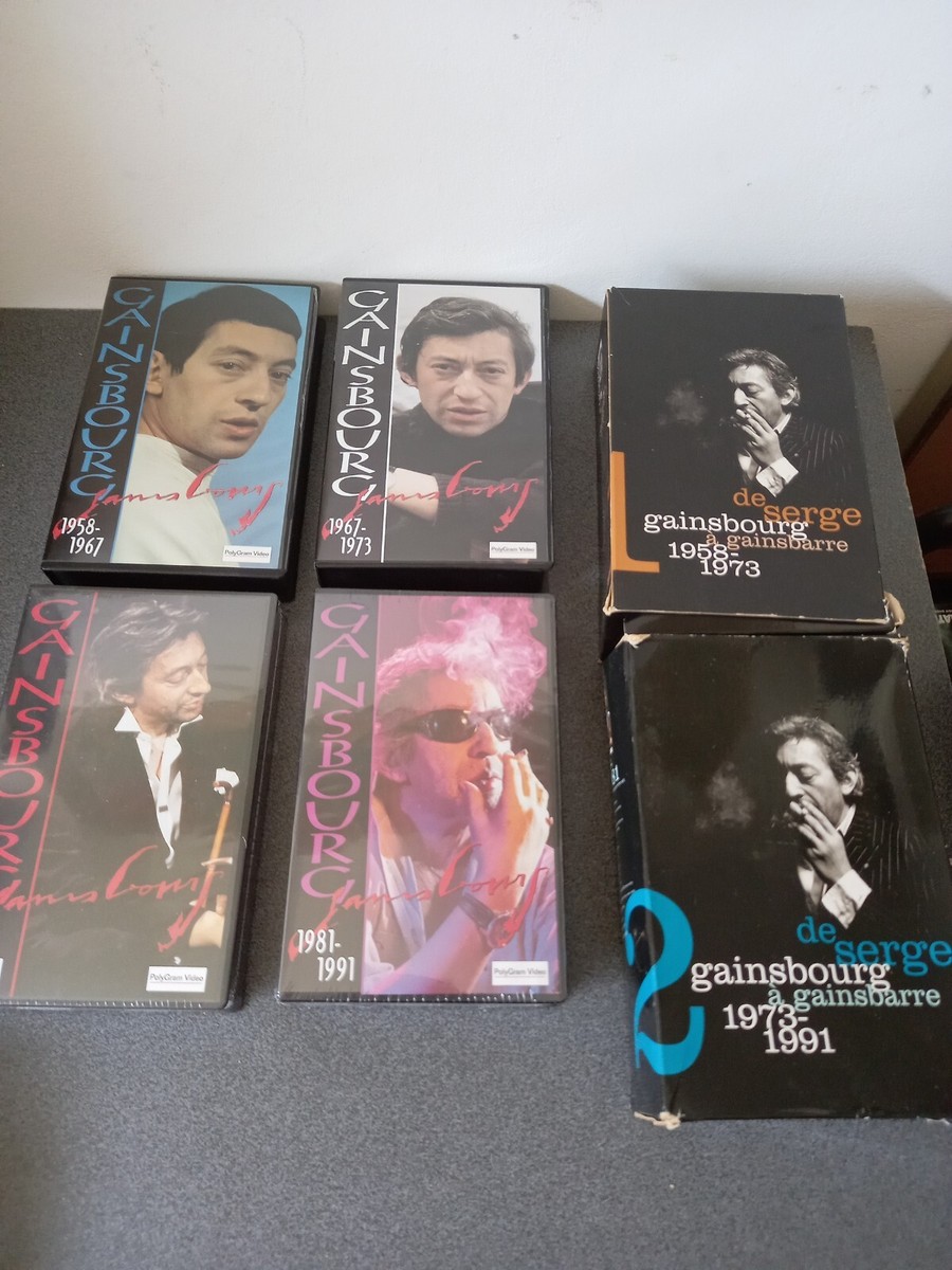 LOT 2 COFFRETS VHS : DE GAINSBOURG À GAINSBARRE 1958-1973 + 1973