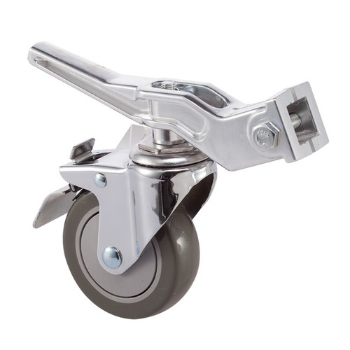 3X Pro Swivel Caster Wheels Heavy Duty Light Stand&Boom Metal Design Rubber Base - Picture 3 of 8