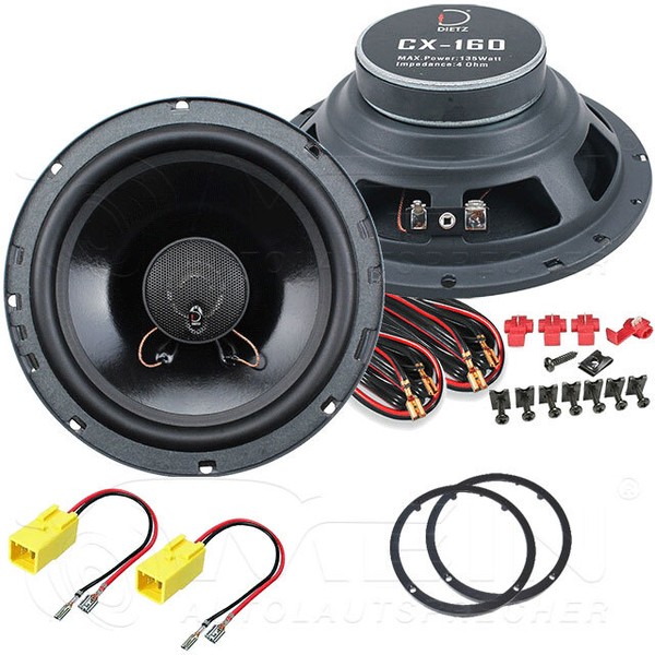 Dietz Auto Lautsprecher FüR Fiat Multipla 1999-2010 Front TüR 2-Wege 135W #Bega-image