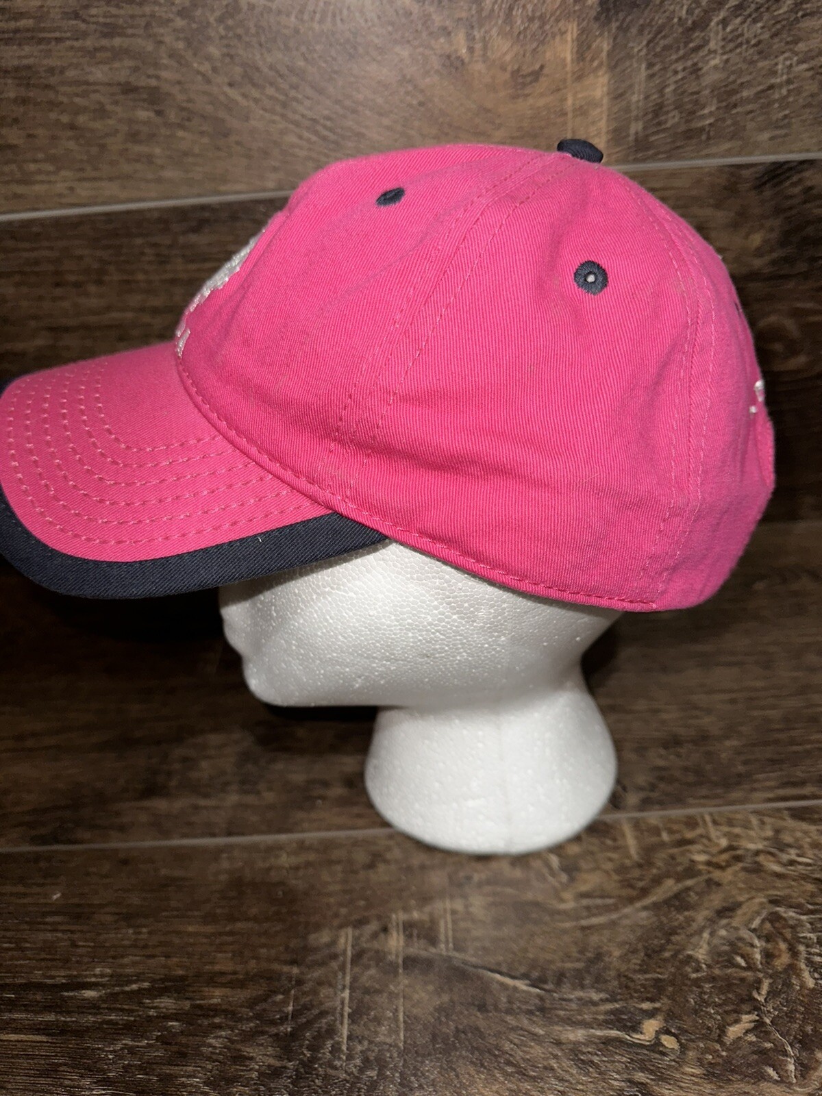 US Polo Assn cappello berretto donna cinturino schiena rosa blu baseball papà berretto pony OTTIMO