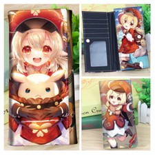 Genshin Impact Klee Anime Purse Card Holder PU Fold Long Wallet Holiday Gift