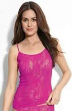 Vintage NATORI Dragon Flower Lounge Cami Top Camisole S - Plumeria Pink