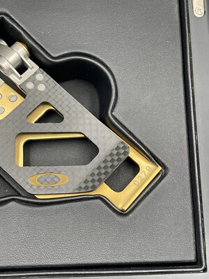 Oakley 2016 Metal Works Gold Carbon Fiber Money Clip New | eBay