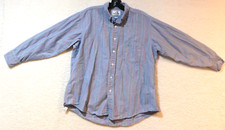 417 By Van Heusen Men's Multicolor Striped Long Sleeve Button Down Shirt VTG 17