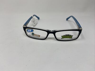 TEENAGE MUTANT NINJA TURTLES TM14 BLACK BLUE 49/14/130 FLEX HINGE EYEGLASS ME72
