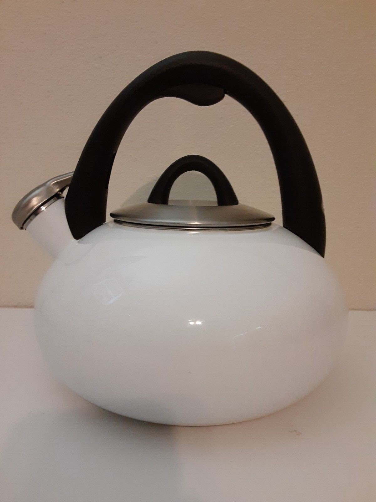 White 4402 Calphalon Stainless Steel 2Quart 1.9L Whistling Tea Kettle Tea Pot eBay