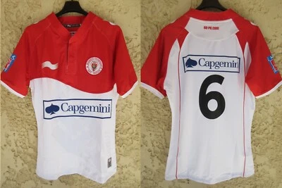 Maillot rugby BO BIARRITZ OLYMPIQUE 2012 porté n°6 BURRDA SPORT moulant shirt XL - Photo 1/4