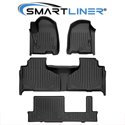 SMARTLINER Custom Fit Floor Mats 2nd Row TPE 2022-2025 Volkswagen Taos SUV