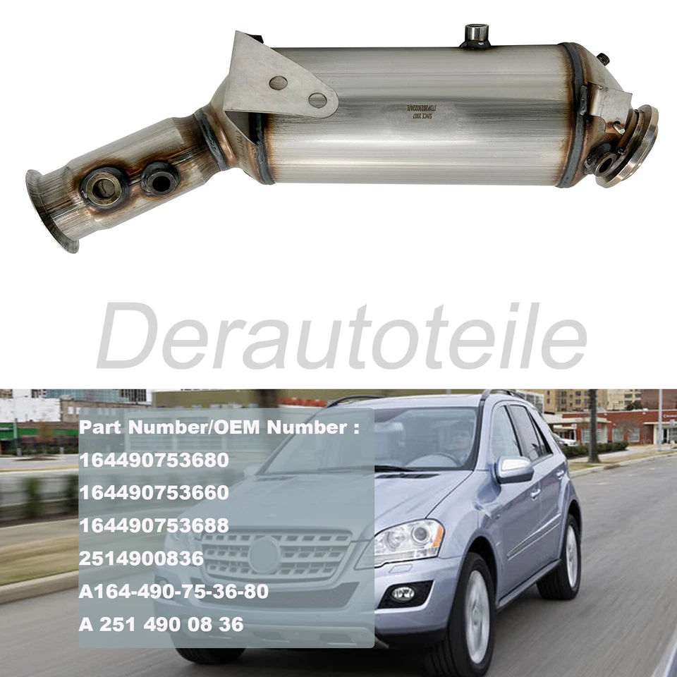 Filtro de partículas diésel DPF para Mercedes ML320 ML350 GL320 GL350 2009-2011 NUEVO Foto 2 de 4