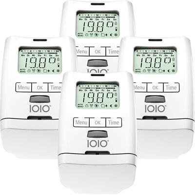 4 Stück Elektronischer Heizkörperthermostat programmierbar Thermostat HT 2000 