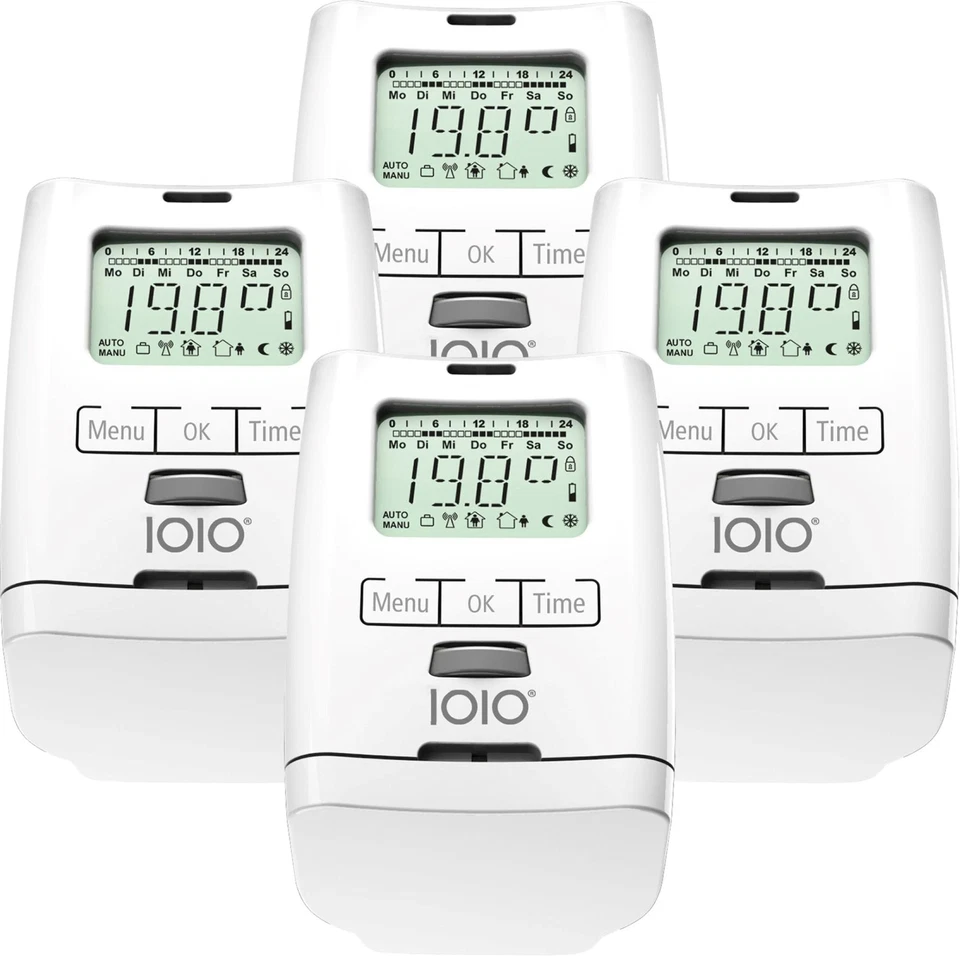 4 Stück Elektronischer Heizkörperthermostat programmierbar Thermostat HT 2000