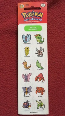 Pokémon Sticker Gotta Catch ém all! Nintendo 1999 Sticker OVP Rarität 