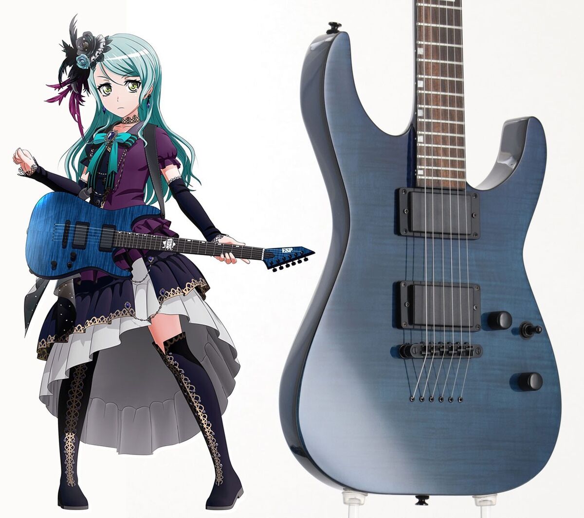 M-II SAYO Mini ESP BanG Dream! Near Mint Electric Guitar M-II SAYO Mini ESP BanG Dream! Near Mint Electric Guitar