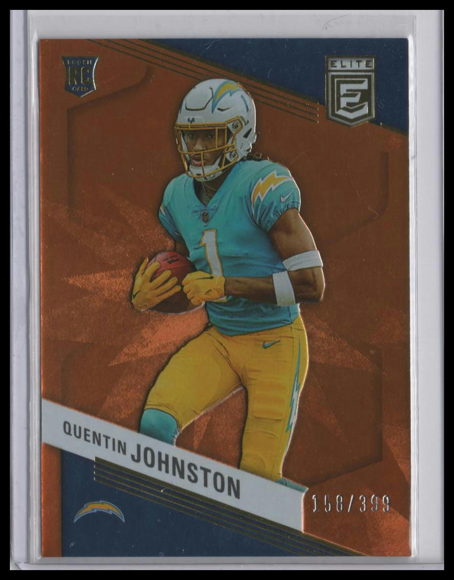 2023 Donruss Elite Quentin Johnston Orange #176 #/399 Rookie