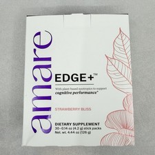 Amare Edge Strawberry Bliss New Sealed Happy Juice 30 Packets Exp 2027