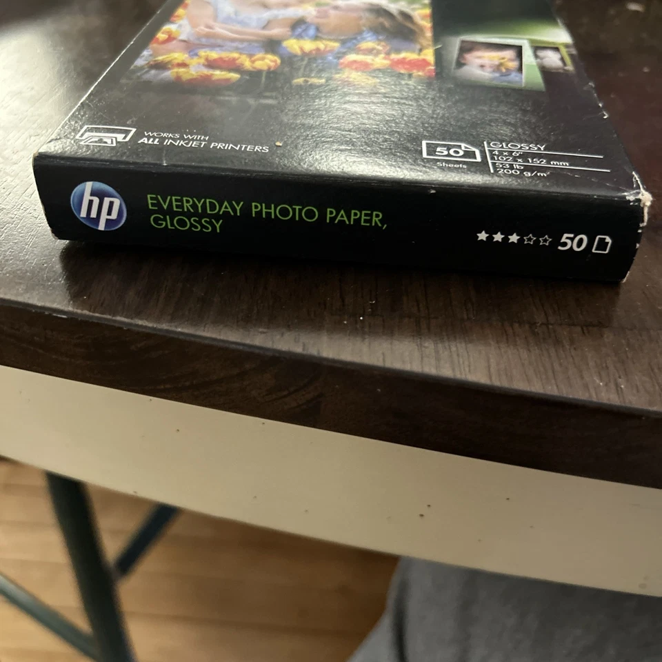 HP Everyday Photo Paper 50 Sheets 4x6 Glossy New/Sealed Works With All Inkjets - Image 2 of 4