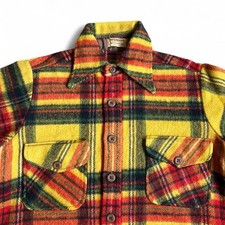 Herren Vintage 70er McGregor gelb rot kariert...