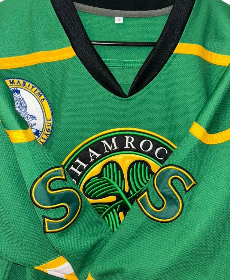 Camiseta deportiva de hockey para hombre St. John's Shamrocks GOON Ross The Boss Rhea #3 pequeña Foto 3 de 4