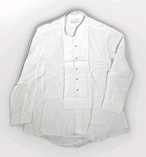 Neil Allyn Tuxedo Shirt - Poly/Cotton 1/4" Pleats Wing Collar French Cuffs NWT
